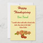 感謝祭秋カボチャフローラアートグリーンカード シーズンカード (正面)