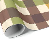 感謝祭秋ギンガムプレイドタータンチェック ラッピングペーパー (ロールコーナー)