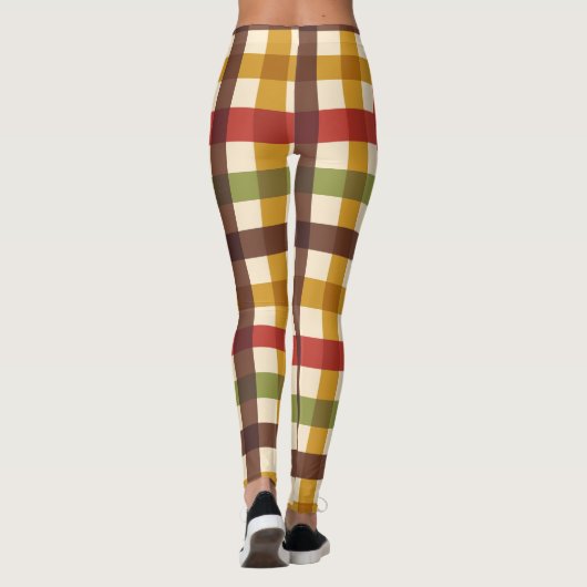 感謝祭秋ギンガムプレイドタータンチェック レギンス (裏面)