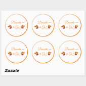 感謝祭秋シール ラウンドシール (シート)