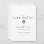 感謝祭秋ディナートルコパーティー 招待状 (正面)