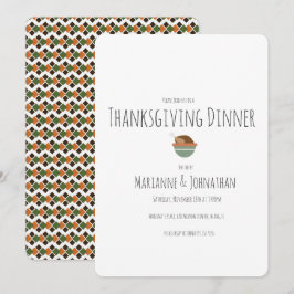 感謝祭秋ディナートルコパーティー 招待状