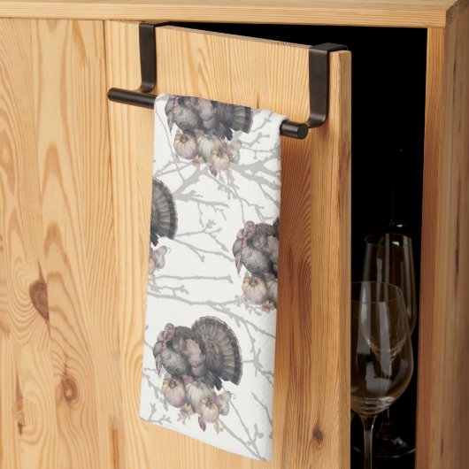 感謝祭秋トルコキッチンタオル キッチンタオル (三つ折り)