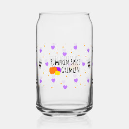 感謝祭秋パンプキンスパイス缶ガラスラップ ガラス缶