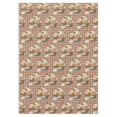 感謝祭秋パンプキンズブラウンギンガム テーブルクロス (正面)