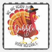 感謝祭秋フェスティバルの葬儀実在領域 スクエアシール (正面)