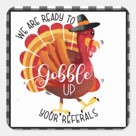 感謝祭秋フェスティバルの葬儀実在領域 スクエアシール (正面)