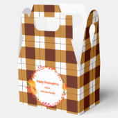 感謝祭秋ブラウンプレードパンプキン フェイバーボックス (オープン)