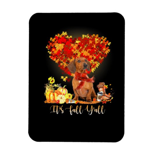 感謝祭秋ヤオールダシュント マグネット (縦)