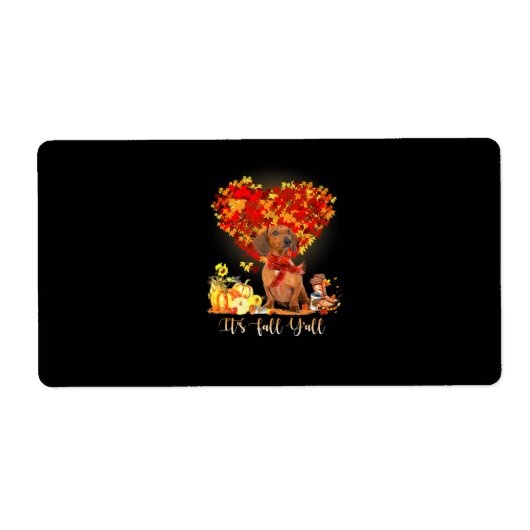 感謝祭秋ヤオールダシュント ラベル (正面)