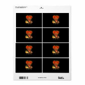 感謝祭秋ヤオールダシュント ラベル (フルシート)