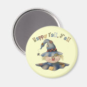 感謝祭秋ラウンドマグネット マグネット (正面/裏面)