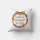 感謝祭秋リース感謝感謝賛美 クッション (裏面)