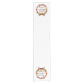 感謝祭秋リース感謝感謝賛美 ショートテーブルランナー (正面)