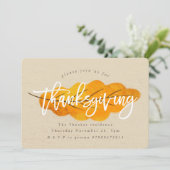 感謝祭秋リーフ招待状 招待状 (スタンド正面)