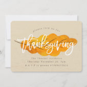 感謝祭秋リーフ招待状 招待状 (正面)