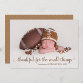 感謝祭秋出産のお知らせカード シーズンカード (正面/裏面)