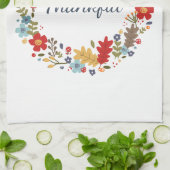 感謝祭秋感謝的リースホームデコール キッチンタオル (折り畳み)