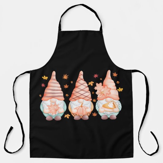 感謝祭秋格言秋の休日 エプロン (正面)