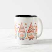 感謝祭秋格言秋の休日 ツートーンマグカップ (正面右)