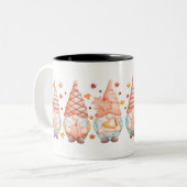 感謝祭秋格言秋の休日 ツートーンマグカップ (正面左)