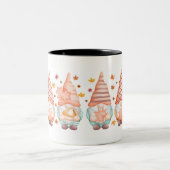 感謝祭秋格言秋の休日 ツートーンマグカップ (中央)