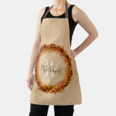 感謝祭秋秋リース離れモノグラム エプロン (インサイチュ)