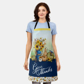 感謝祭秋秋 エプロン (着用した状態)