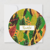 感謝祭秋素朴秋ディナー招待状 シーズンカード (裏面)