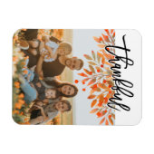 感謝祭秋葉葉葉のスクリプトフォト マグネット (横)