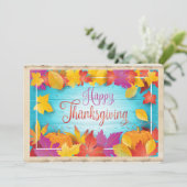 感謝祭秋金ゴールド離れメープルヴィンテージ シーズンカード (スタンド正面)