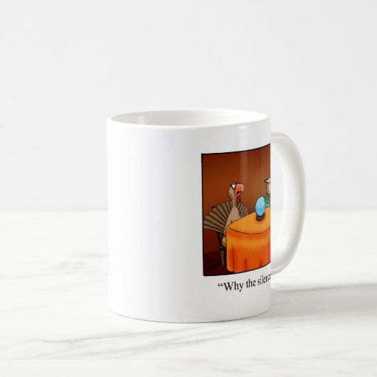 感謝祭笑わされるのユーモアのマグギフト コーヒーマグカップ (正面右)