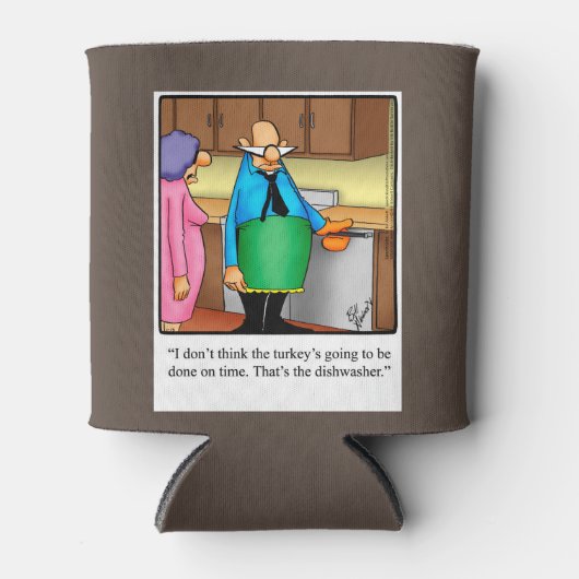 感謝祭笑わされるユーモアクーラーボックスギフト 缶クーラー (正面)