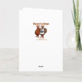 感謝祭笑わされるユーモアグリーティングカード シーズンカード (裏面)