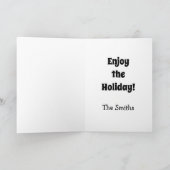 感謝祭笑わされるユーモアグリーティングカード シーズンカード (内部)