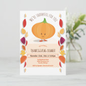 感謝祭紅葉おもしろいカボチャ漫画 招待状 (スタンド正面)