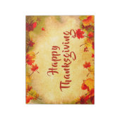 感謝祭紅葉の旧紙背景 ノートパッド (回転)