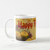 感謝祭紅葉グルズアートカスタム コーヒーマグカップ (左)