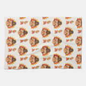 感謝祭紅葉ゴブル キッチンタオル (横)