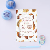 感謝祭紅葉ディナー招待状 チラシ (シングル)