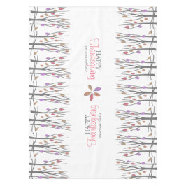 感謝祭紅葉パーソナライズされたの姓 テーブルクロス