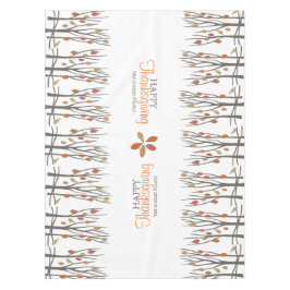 感謝祭紅葉パーソナライズされたの姓 テーブルクロス