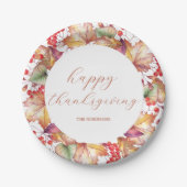 感謝祭紅葉フローラ ペーパープレート (正面)