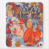 感謝祭紅葉感謝ガールプランナー マウスパッド (正面)