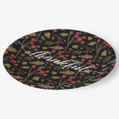 感謝祭紅葉感謝スクリプト ペーパープレート (アングル)