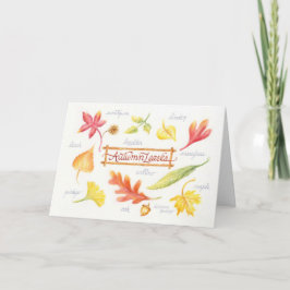 感謝祭紅葉折りグリーティングカード カード