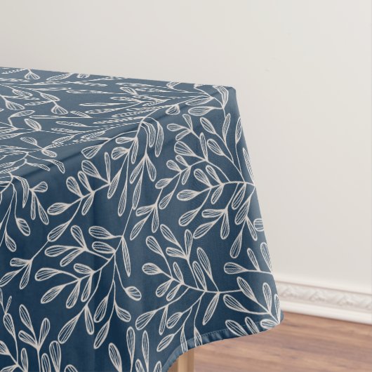 感謝祭紅葉素朴ブルー テーブルクロス (インサイチュ)