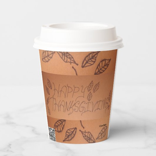 感謝祭紙カップ 紙コップ (裏面)