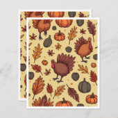 感謝祭紙シート (正面/裏面)