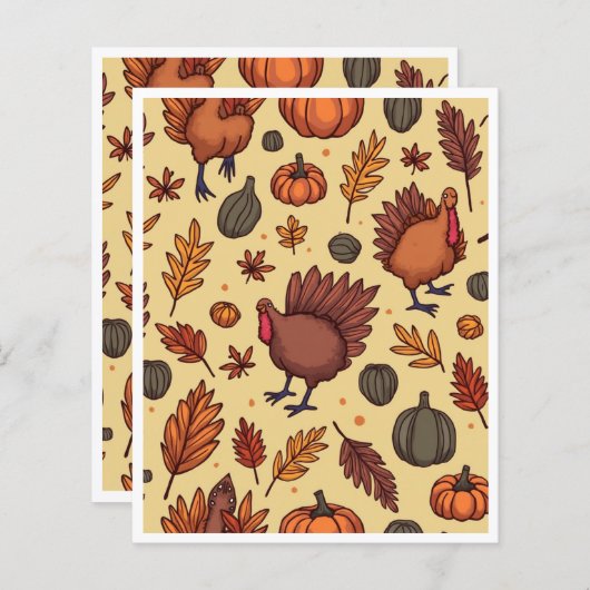 感謝祭紙シート (正面/裏面)